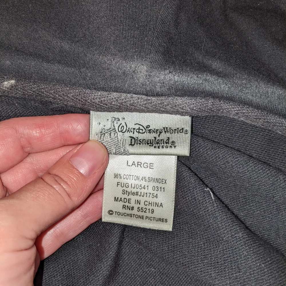 Jack Skellington "Nightmare Before Christmas" Large Women's Zip Up Sweatshirt - Picture 5 of 5